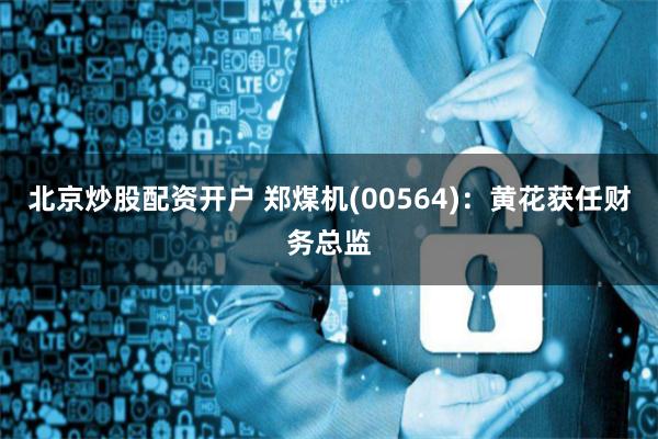 北京炒股配资开户 郑煤机(00564)：黄花获任财务总监