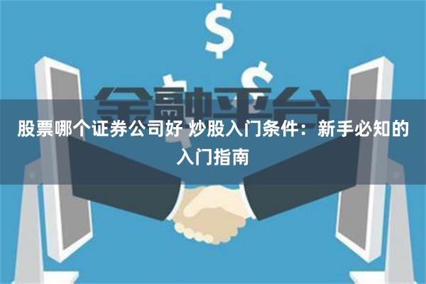股票哪个证券公司好 炒股入门条件：新手必知的入门指南